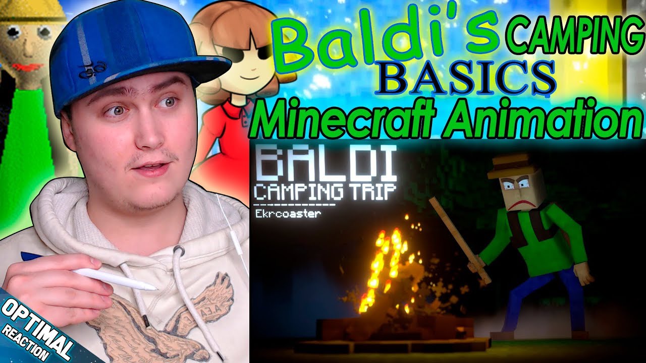 BALDI CAMPING! | Baldi's Basics Minecraft Animation (Random Encounters ...