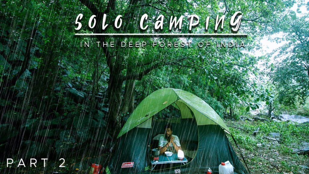 Over Night Camping and Fishing in Heavy Rain | Spending 2 Days in the ...